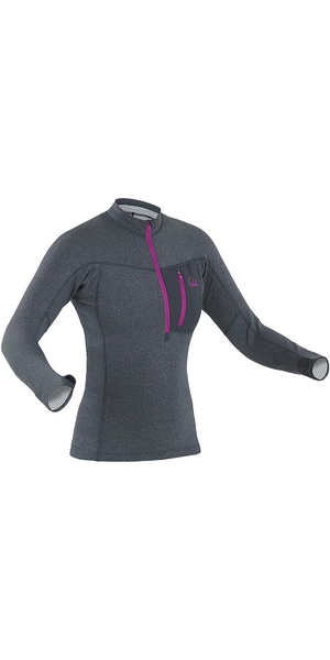 2026 Palm Womens Tsangpo Zipped Thermal Top Jet Grey 11748